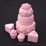 cake-with-cupcakes-3d-model-stl